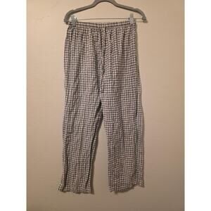 Vintage Roundy Ridge Plaid Cotton Lounge Pants Made USA